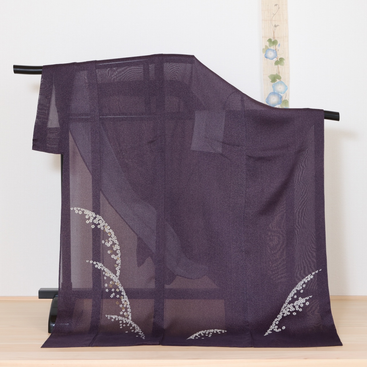 四季の花文様粋紗訪問着｜乙な着