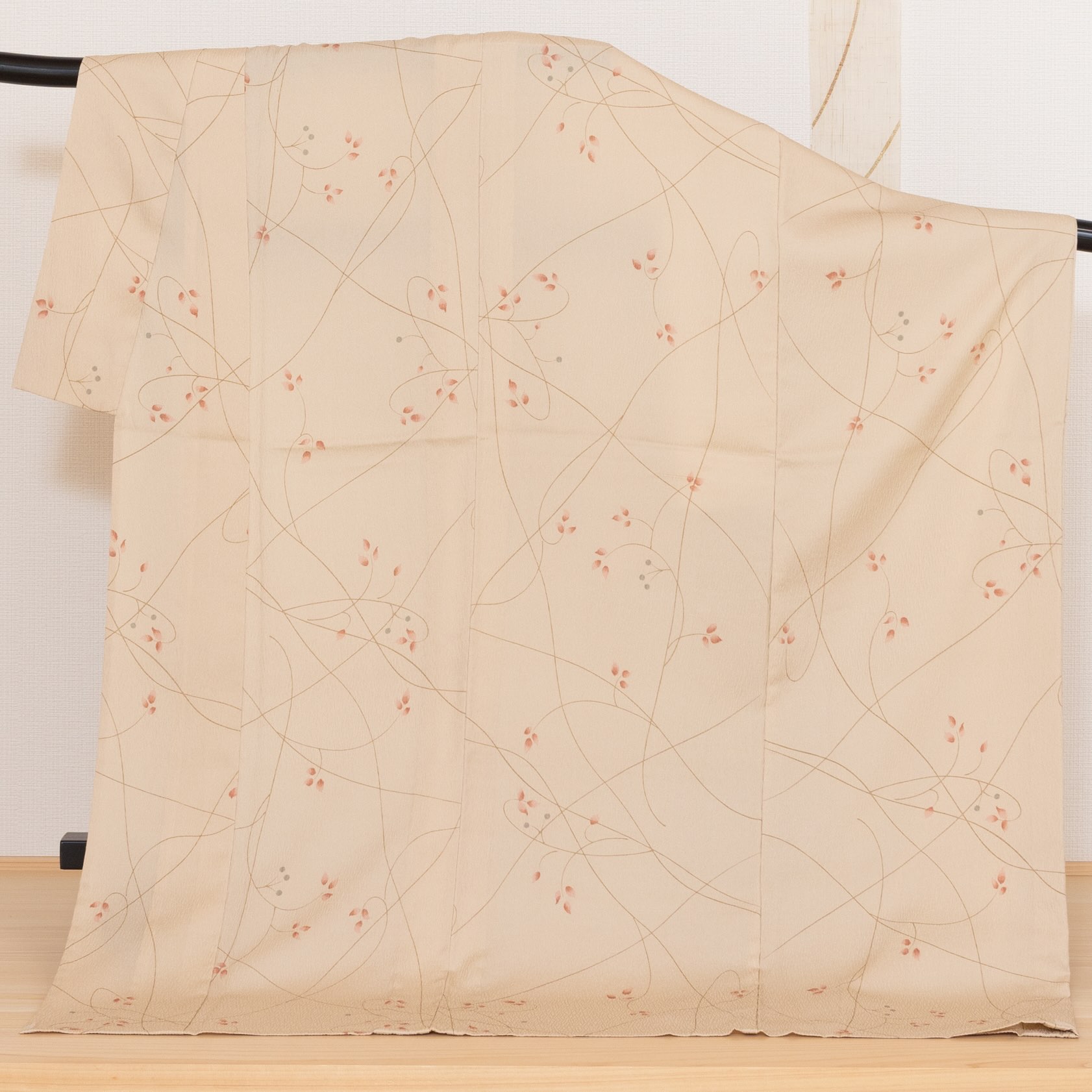 小紋-線描きの小花紋様