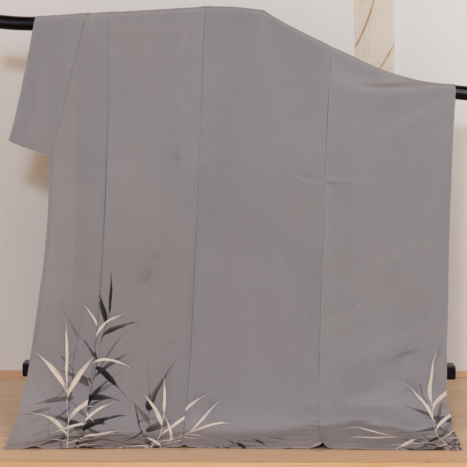 付下げ-葦の葉紋様の捩り紗